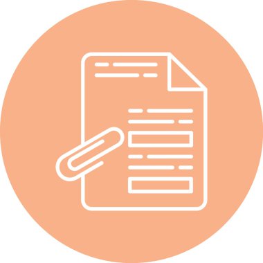 Dosya simgesinin vektör illüstrasyonu