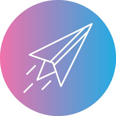 Uçak simgesinin vektör illüstrasyonu