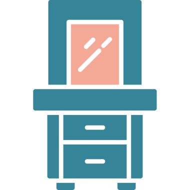 Dolap. Web simgesi basit illüstrasyon