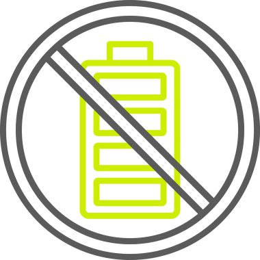 Pil simgesi. Basit örnek web için pil vektör simgesinin