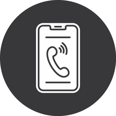 cep telefonu ikonu vektör illüstrasyonu