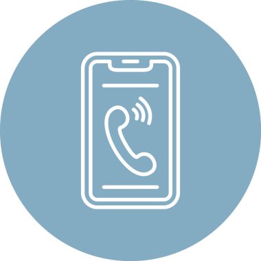 - Telefon. Web simgesi basit illüstrasyon