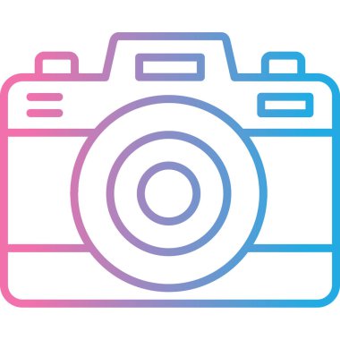 kamera simgesi vektör illüstrasyonu