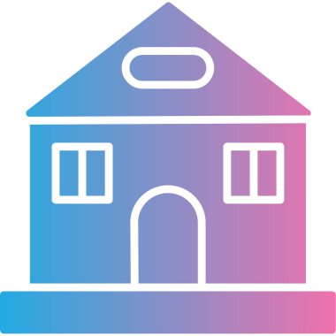 Ev vektör simgesi, basit vektör illüstrasyonu