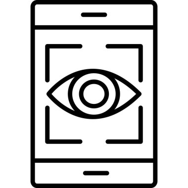 Göz simgesi. vektör illüstrasyonu