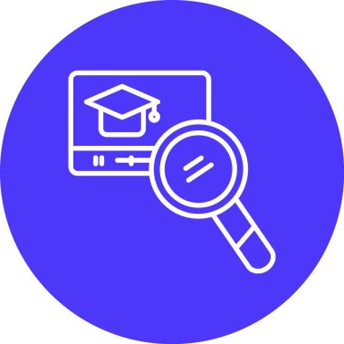 Eğitimin vektör illüstrasyonu modern simge