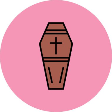 Tabut. Web simgesi basit illüstrasyon