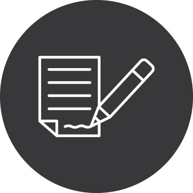 Belge simgesinin vektör illüstrasyonu