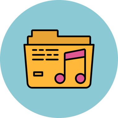 dosya dizin simgesi. dizin vektör simgesi rengi ince çizgi izole edildi