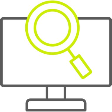 Ara. Web simgesi basit illüstrasyon