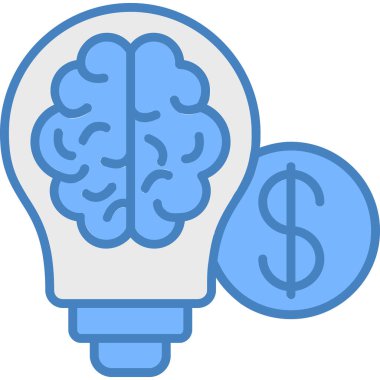 Bir fikrim var. Web simgesi basit illüstrasyon