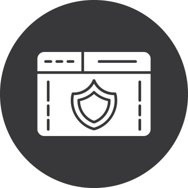 Güvenlik kilidi kalkan simgesi ile. vektör illüstrasyonu