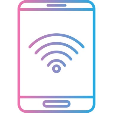 wifi vektör simgesi modern basit illüstrasyon