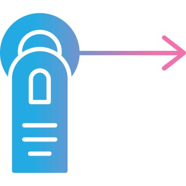 Tek bir simgenin vektör illüstrasyonu