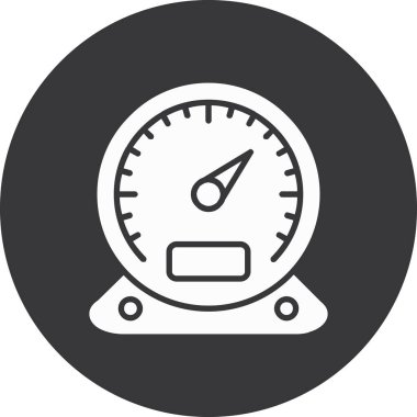 otomobil hız göstergesi simgesi ana hat biçiminde