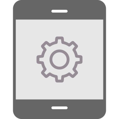 Telefon vites vektör simgesi. resim biçimi yuvarlak kare düğmesi içinde koyu gri ve gri renkli bir düz simge sembolüdür..