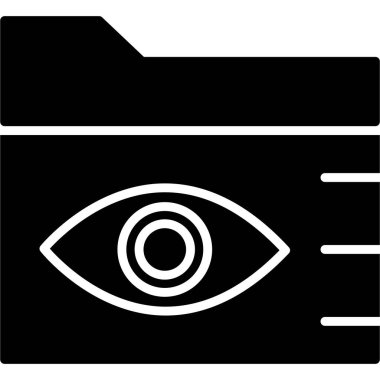 Göz. Web simgesi basit illüstrasyon