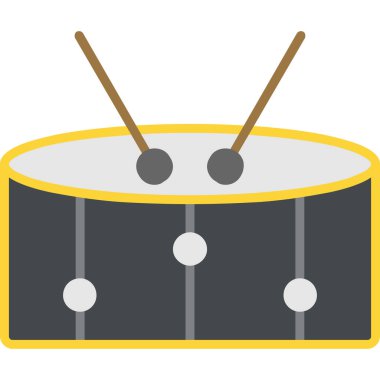 trend biçimi izole edilmiş arkaplan davul simgesi