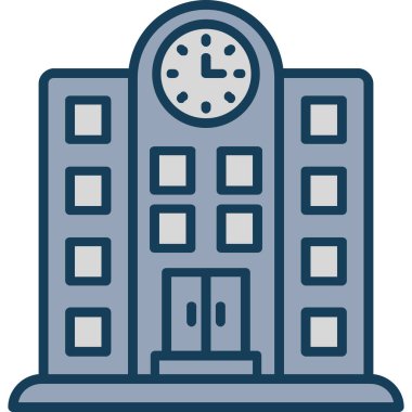 saat oluşturma iş simgesi doldurulmuş ana hatlar biçiminde