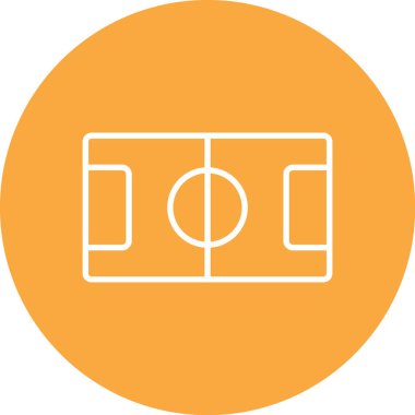 vektör futbol simgesi, modern web illüstrasyon simgesi