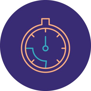 Saat. Web simgesi basit illüstrasyon