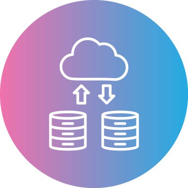 veri bulut hesaplama simgesi - özet biçimi