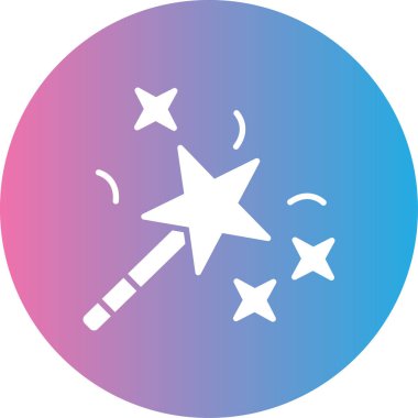 Bir yıldız simgesinin vektör illüstrasyonu