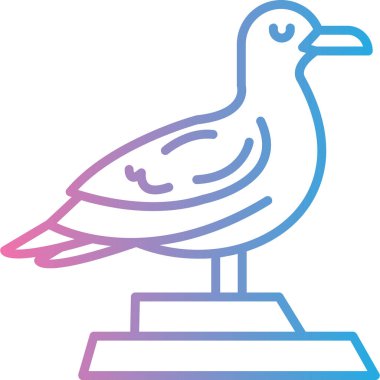 Güvercin. Web simgesi basit illüstrasyon