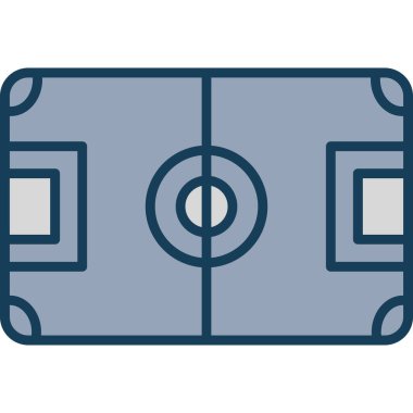 futbol simgesi, illüstrasyon, düz tasarım tarzı