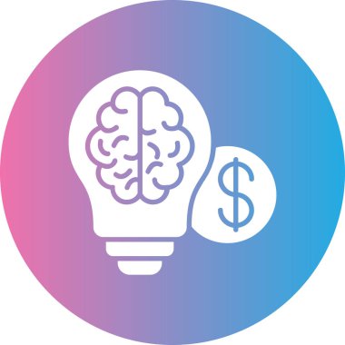 İş ve finans simgesinin vektör illüstrasyonu