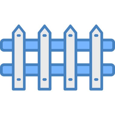 çit simgesi vektör illüstrasyonu