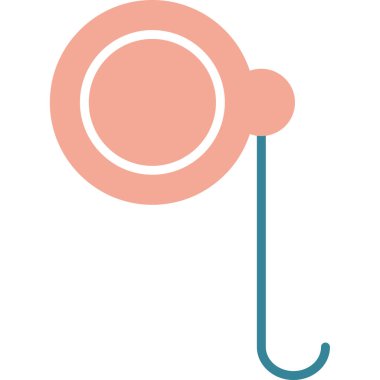 Tek bir izole simgenin vektör illüstrasyonu