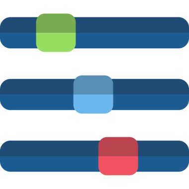 çubuk grafik düz simgesi