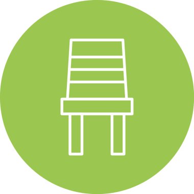 sandalye vektör simgesi modern basit tasarım illüstrasyonu