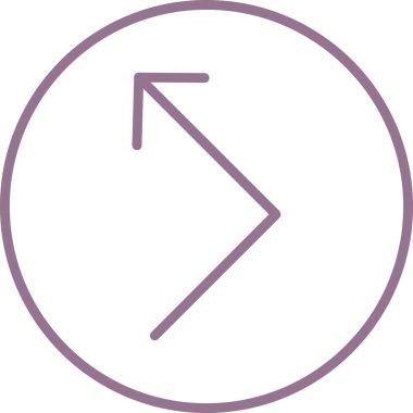 ok sağ yön simgesi ana hat biçiminde