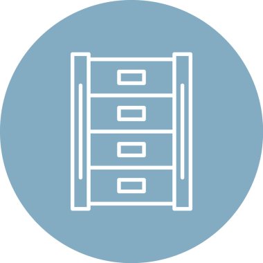 Dolap. Web simgesi basit illüstrasyon