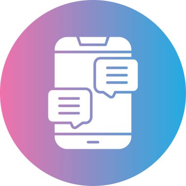 Akıllı telefon simgesinin vektör illüstrasyonu