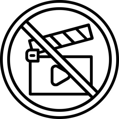 Kamera simgesi yok, vektör illüstrasyonu