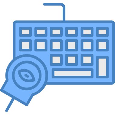 Klavye simgesi vektör illüstrasyonu