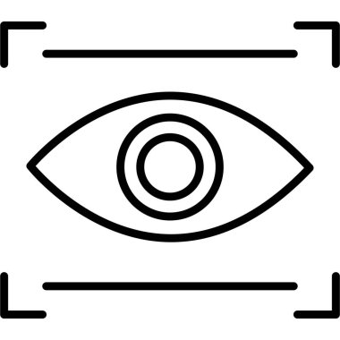 Göz. Web simgesi basit tasarım