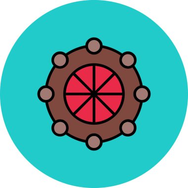 Corona virüs simgesi vektör illüstrasyonu