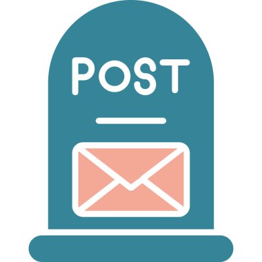 E-posta. Web simgesi basit illüstrasyon