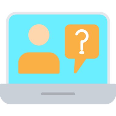 Sohbet web simgesi vektör illüstrasyonu