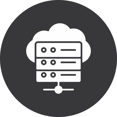 bulut hesaplama simgesi, vektör illüstrasyonu