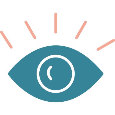 Göz simgesi vektör illüstrasyonu