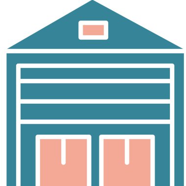 Bina. Web simgesi basit illüstrasyon