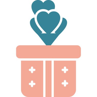aşk hediye kutusu simgesi