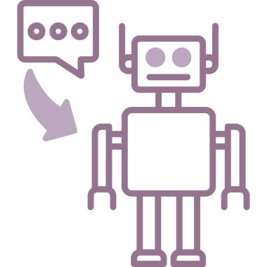 Robot simgesi. özet robot sembolü