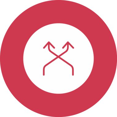 Eğilim biçimi izole edilmiş arkaplanda bayrak simgesi