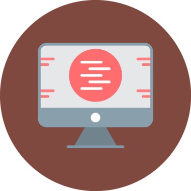 Dizüstü bilgisayar simgesi vektör çizimi